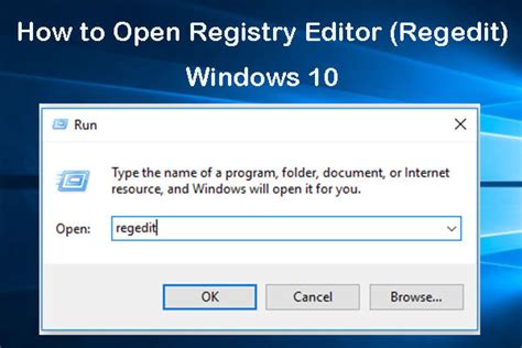 How To Open Registry Editor Regedit Windows 10 5 Ways