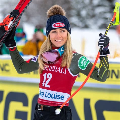 Mikaela Shiffrin Of United States Celebrates Second Place At The Fis
