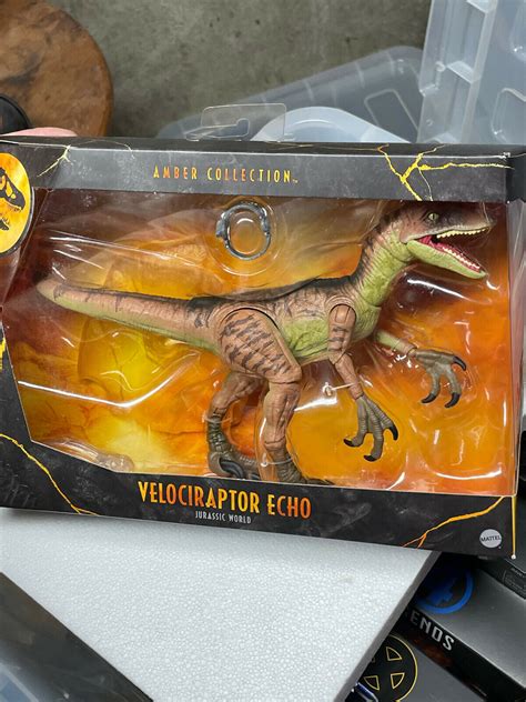 Jurassic World Amber Collection Velociraptor Echo Raptor Jurassic Park Toy Ebay