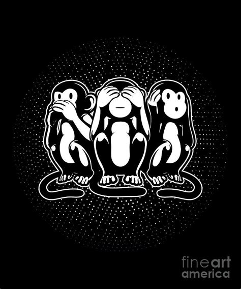 Three Wise Monkeys Drawings