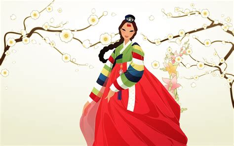Korean Cartoon Girl 1296567 Desktop Background