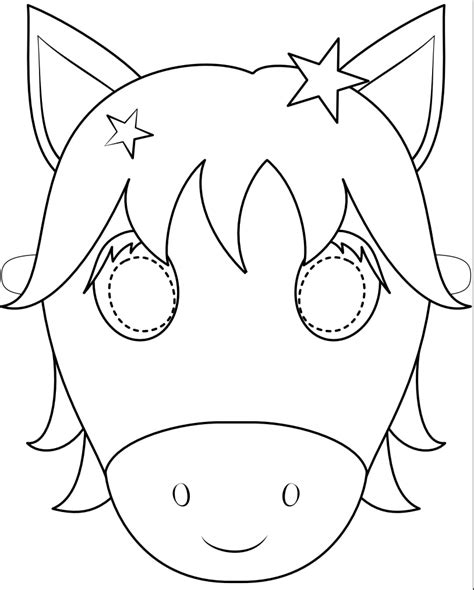 Unicorn Mask Coloring Page Free Printable Coloring Pages For Kids