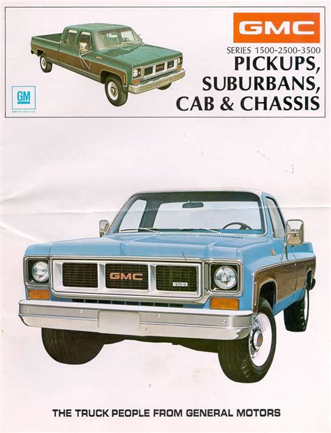 1973 Chevrolet And Gmc Truck Brochures 1973 Gmc Pickups And Suburbans