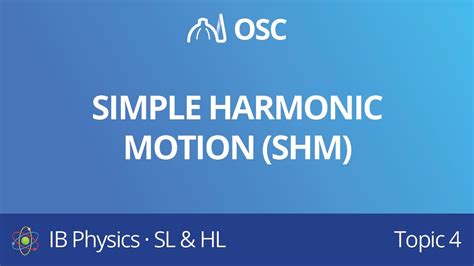 Simple Harmonic Motion Shm Ib Physics Slhl Youtube