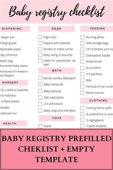 Baby Shower Checklist Simplora