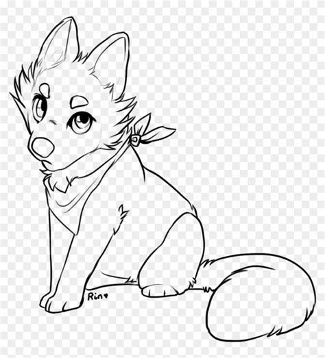 Fox Wolf Cute Anime Coloring Pages Free Cute Anime Face Girls
