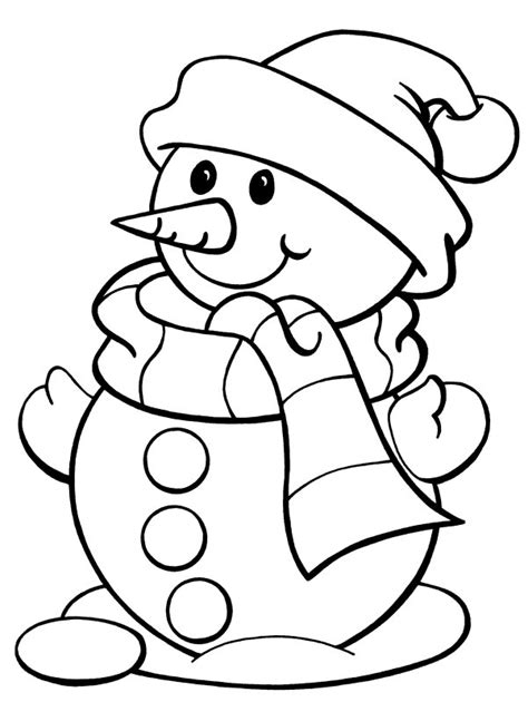 snowman coloring sheets Snowman coloring pages cute printable