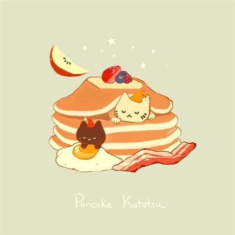 Pancake Kotatsu An Art Print By Nadia Kim Cute Food Art Cute