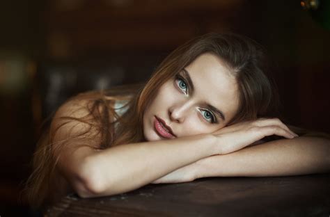 fondos de pantalla cara mujer modelo pelo largo fotografía maxim maximov amina katinova