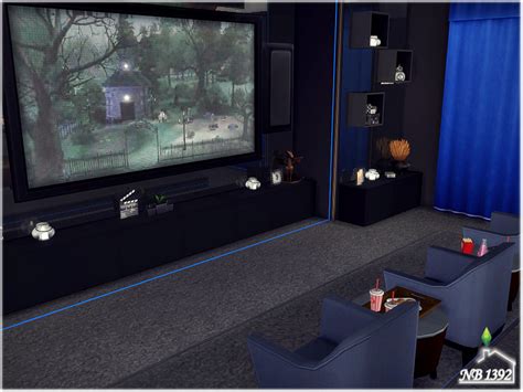 The Sims Resource The Perfect Night Home Cinema