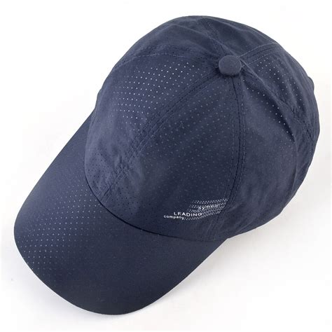 Summer Quick Dry Baseball Caps Men Solid Color Breathable Sport