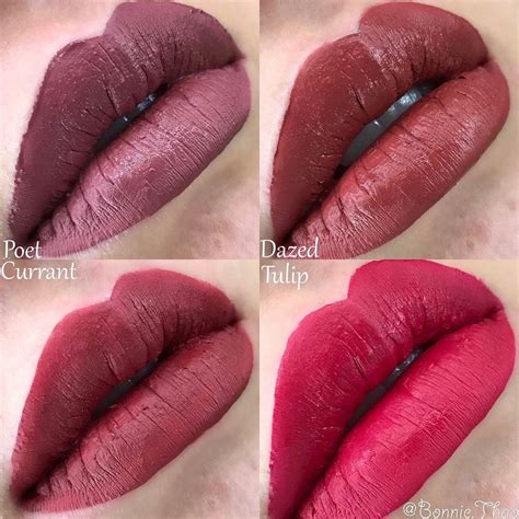 Swatches Of The New Liquid Lipsticks By Anastasiabeverlyhills