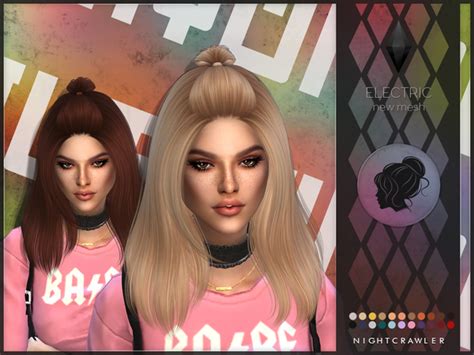 Electric Hair By Nightcrawler At Tsr Sims 4 Updates