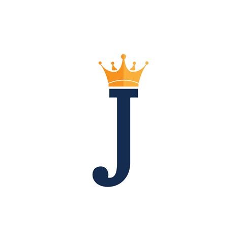 Initial Letter J With Crown Logo Branding Identity Logo Design Template Vector Art At