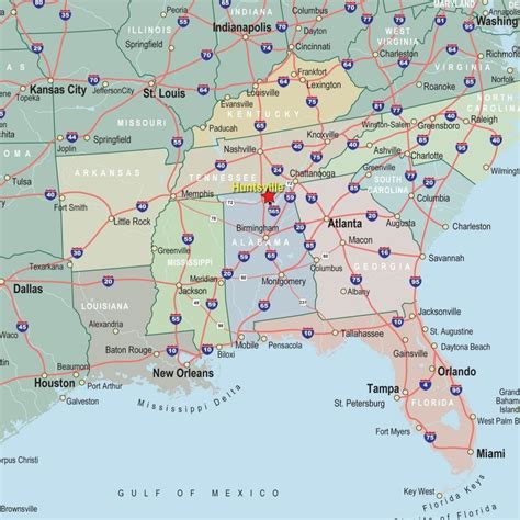 Southeast States Map Printable Printable Maps