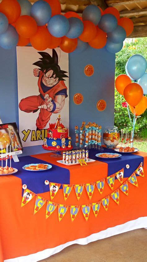 11 Ideas De Dragon Goku Fiesta De Goku Cumpleaños De Dragón