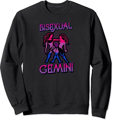 Bisexual Gemini Zodiac Sign Birthday Horoscope Lgbtq Sweatshirt Amazon De Fashion