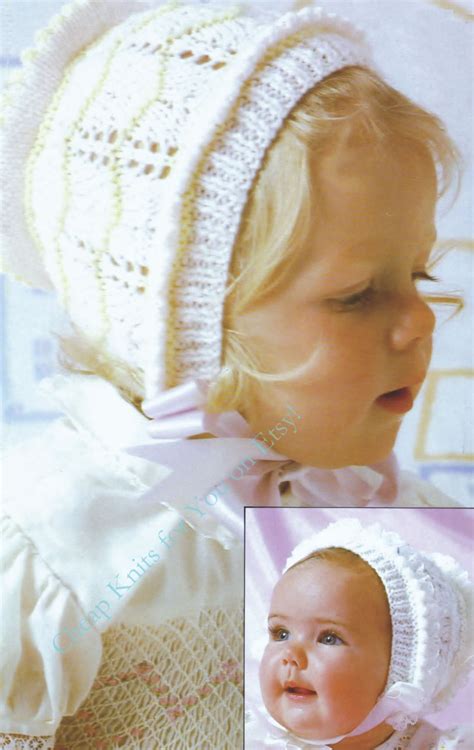 Baby Bonnets 2 Styles In Dk 8 Ply Yarn For Ages 0 10 Years Etsy Australia