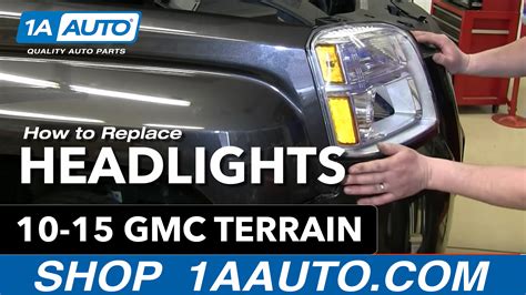 How To Replace Headlight 2010 15 Gmc Terrain 1a Auto