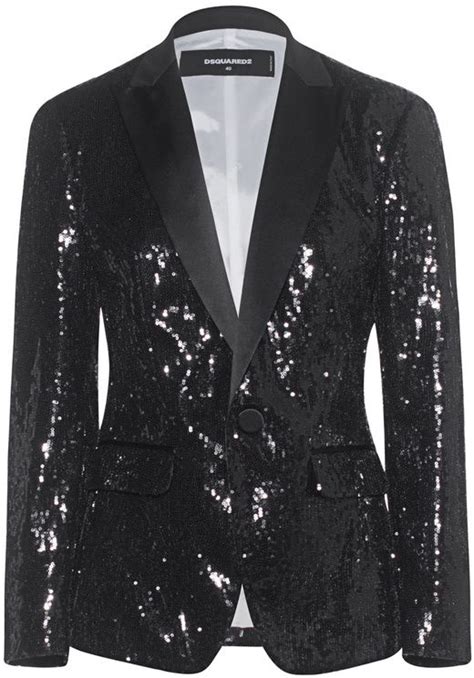 Dsquared2 Sequin Blazer Black Sequin Blazer Sequin Suit Blazer