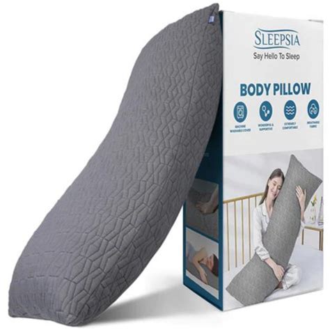 memory foam body pillow by sleepsia shopifare in 2022 memory foam body pillow body pillow