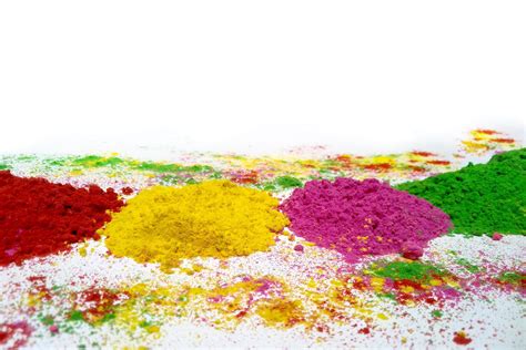 Happy Holi Indian Color Festival Gulal Background Different Colors Of
