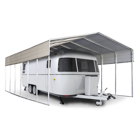 Aleko Galvanized Steel Carport And Canopy Shelter 12 X 29 Feet