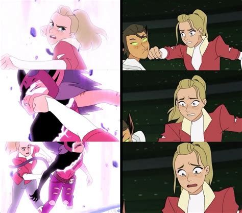 Adora When Catra Deserves To Get Punched Vs Adora When Shes Forced To