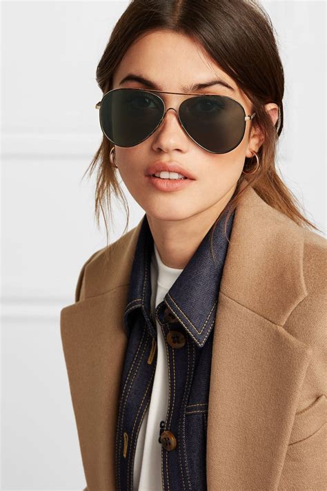 Victoria Beckham Aviator Sunglasses Style Aviator Style Victoria