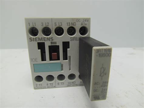 To ensure maximum contact life, arc suppression is vitally important. Siemens 3ZX1012-0RH11-1AA1 Motor Contactor Relay 24VDC ...