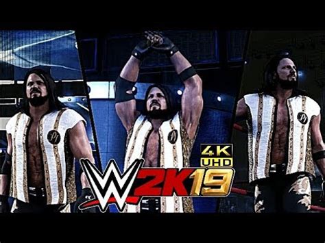 WWE 2K19 AJ Styles Wrestlemania 35 Attire YouTube