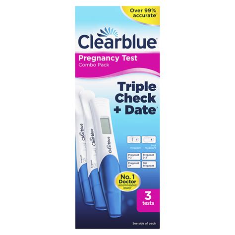 Clearblue Pregnancy Test Ultra Early Triple Check And Date Combo Pack 3