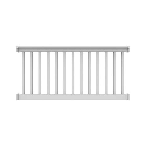 Freedom Assembled Ft X Ft Lincoln White Pvc Deck Railing Kit Free Download Nude Photo Gallery