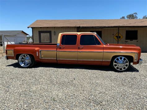 1978 C10 C30 Dually Crew Cab Custom Lowered Camper Special Classic Chevrolet C 10 1978 For Sale
