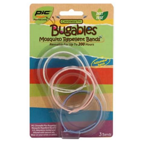 Bugables Citronella Plus Mosquito Repellent Band Pack Assorted 3 Ct
