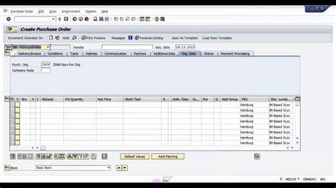 How To Default The Values In Purchase Order At Header And Item Level