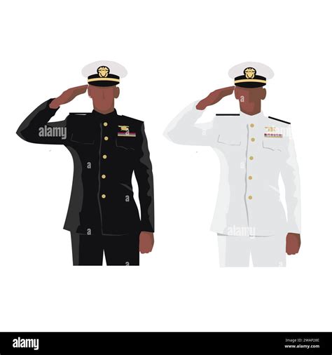 Army Soldier Saluting Position Vector Illustration Military Saluting