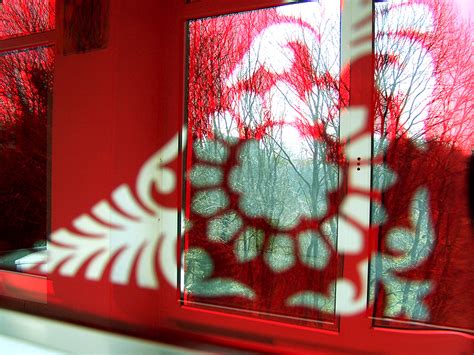 Red Mirror Glass Rare Find Unusual Exotic Subconscious Sees