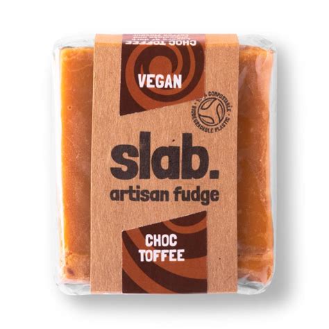 Slab Artisan Fudge Vegan Choc Toffee Slab 150g The Vegan Kind