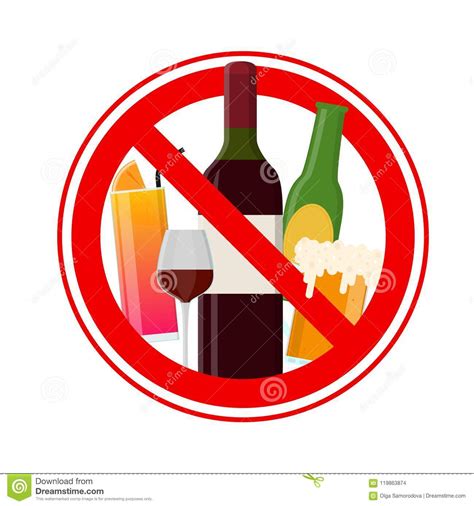Alcohol 120%, is a powerful windows cd and dvd burning software that makes it easy to create. No Alcohol Sign. Vector stock vector. Illustration of ...