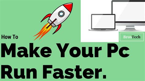 How To Make Your Computer Run Faster Pc Laptop YouTube