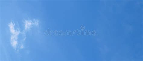 Cloudscape Blue Clear Sky And White Clouds Wide Panorama The Vast
