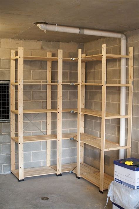 The diy garage shelves are 6 feet long, 16 inches deep and 75.5 inches tall. Interior Design Ideas, Architecture Blog & Modern Design Pictures | Garage shelving plans ...