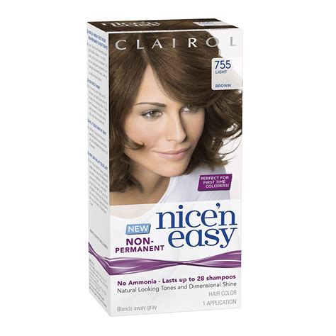 3.5 out of 5 stars. Clairol Nice 'N Easy Non-Permanent Hair Color 755 Light ...