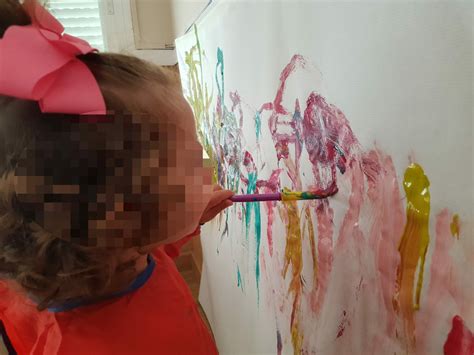 Pintamos Con Pincel Escuela Infantil Rocinante