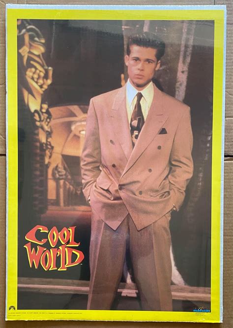 Vintage And Original 1992 Cool World Brad Pitt 21 X Etsy