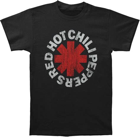 Tailad Red Hot Chili Peppers Mens Vintage Distressed Logo T Shirt