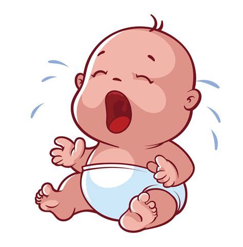 Crying Baby Head Clipart Kartun Nangis Png Download Full Size Images