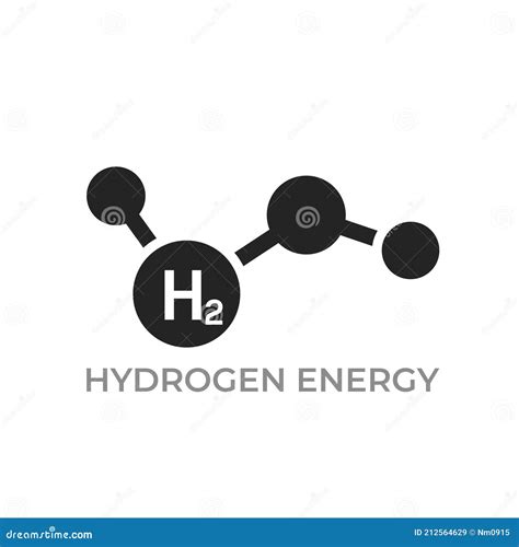 Hydrogen Energy Icon Environment Eco Friendly Industry And