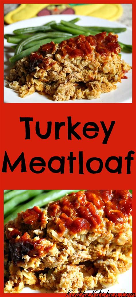 These recipes are easy and great for serving at parties! Turkey Meatloaf (With images) | Turkey meatloaf, Yummy dinners